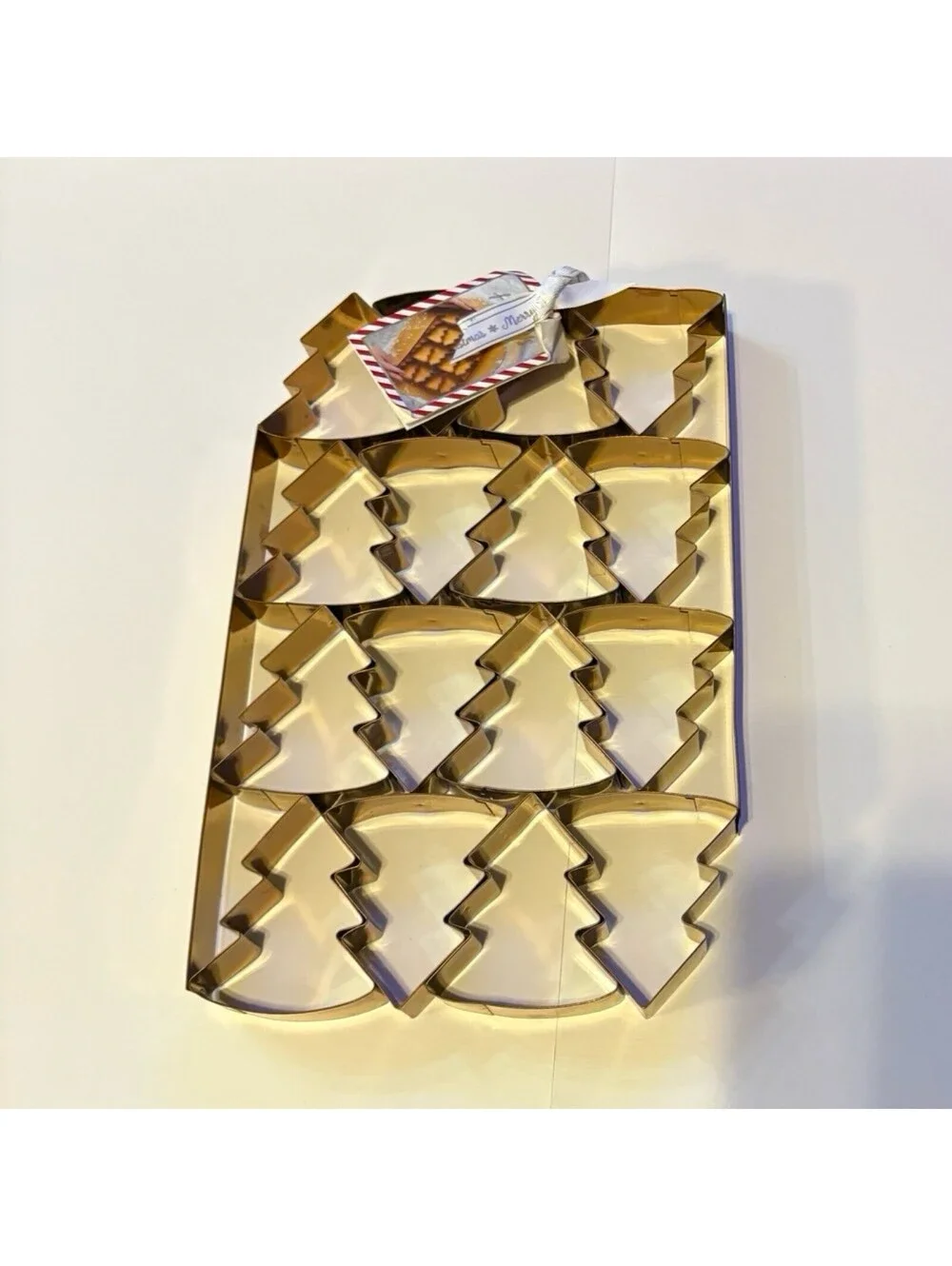 Christmas Press Cookie Cutter, Christmas Tree Shapes On One Sheet  Tray NWT